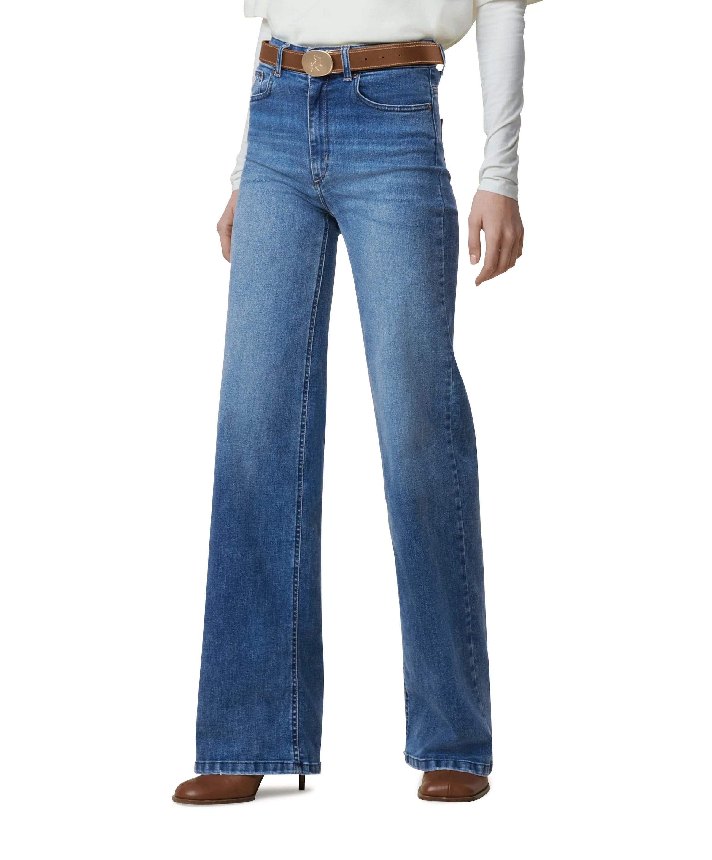 LOIS Palazzo 5374 Re Ram Cobalt dames jeans blauw