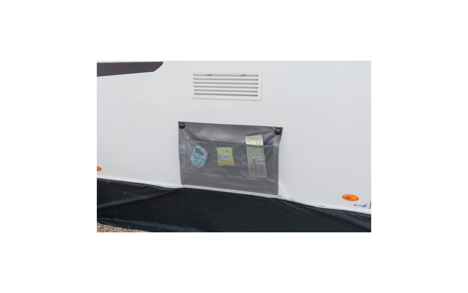 Dometic Single Radkastenabdeckung / Bodenschürze 75 x 50 cm schwarz
