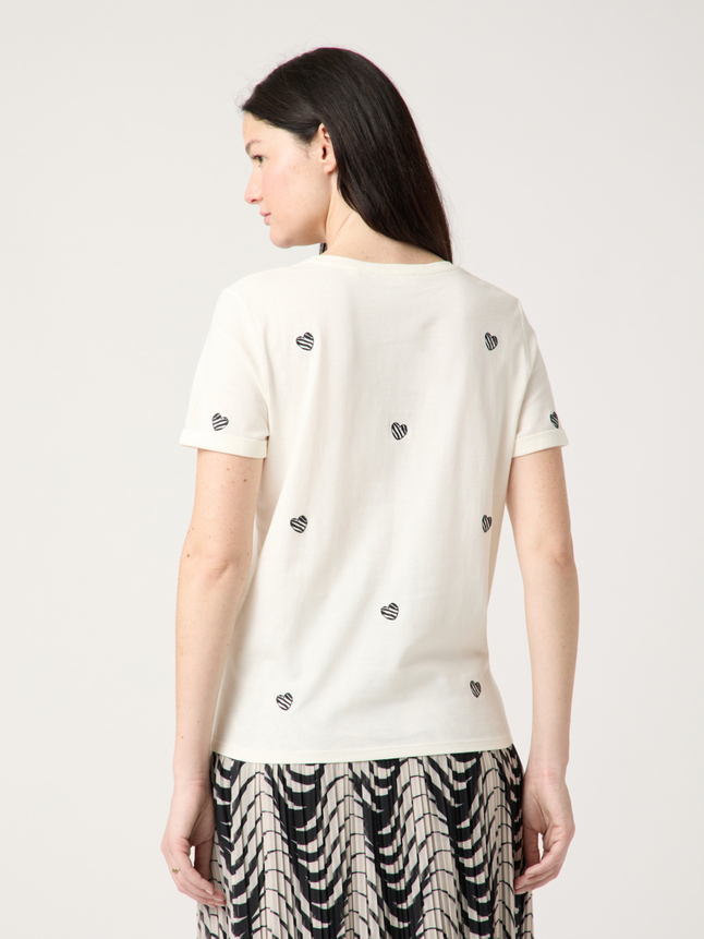 T-shirt à coeurs