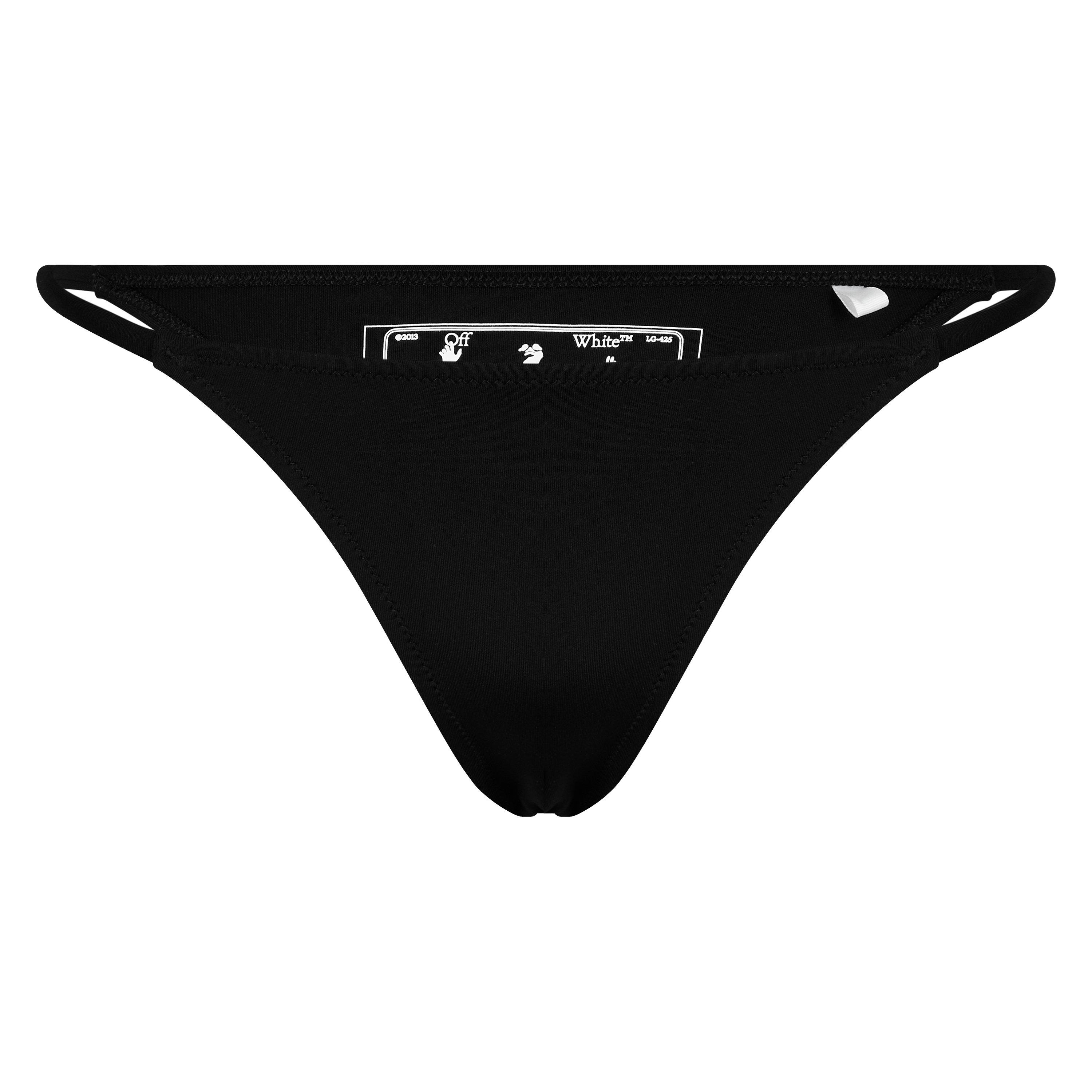 Off White Zip Detail Bikini