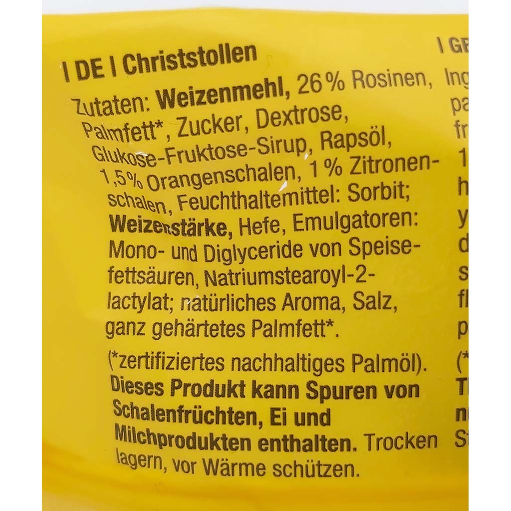 Kuchenmeister Stollen m. Früchten Christstollen 200g MHD:11.3.25