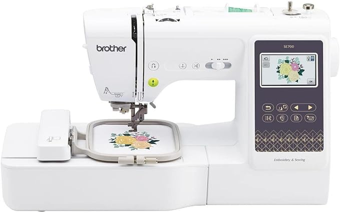 Brother SE700 Sewing and Embroidery Machine, Wireless LAN Connected, 135 Built-in Designs, 103 Built-in Stitches, Computerized, 4
