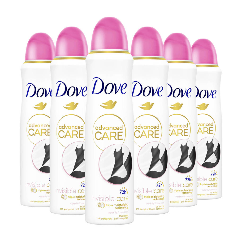 Gewoon goeie deoInvisible Care anti-transpirant deodorant spray - 6 x 150 ml