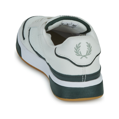 Fred Perry - B300 LEATHER/MESH - Blanc / Noir