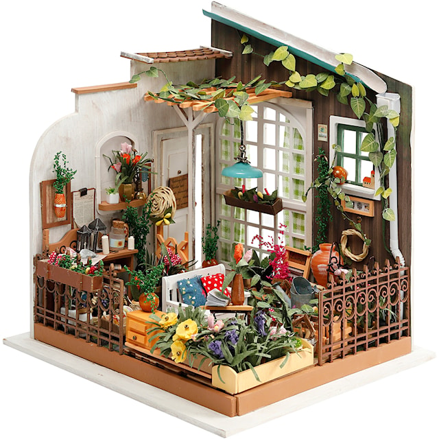 Miniatyrrom, Hage, H: 21 cm, B: 19,5 cm, 1 stk.