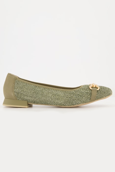 Caprice Ballerinas, Flechtoptik, Zierspange, Weite G