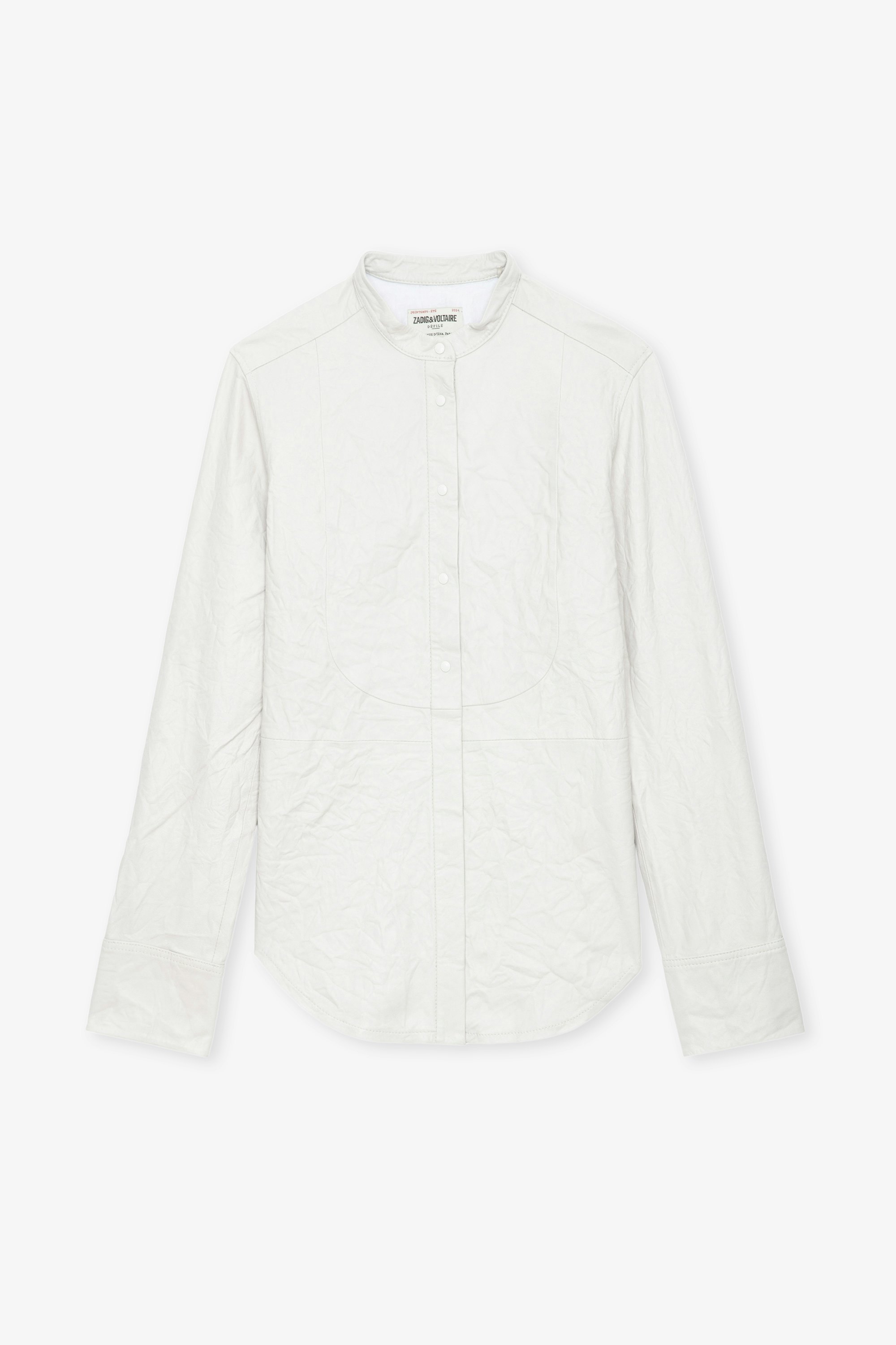 Chemise Chic Cuir Froissé