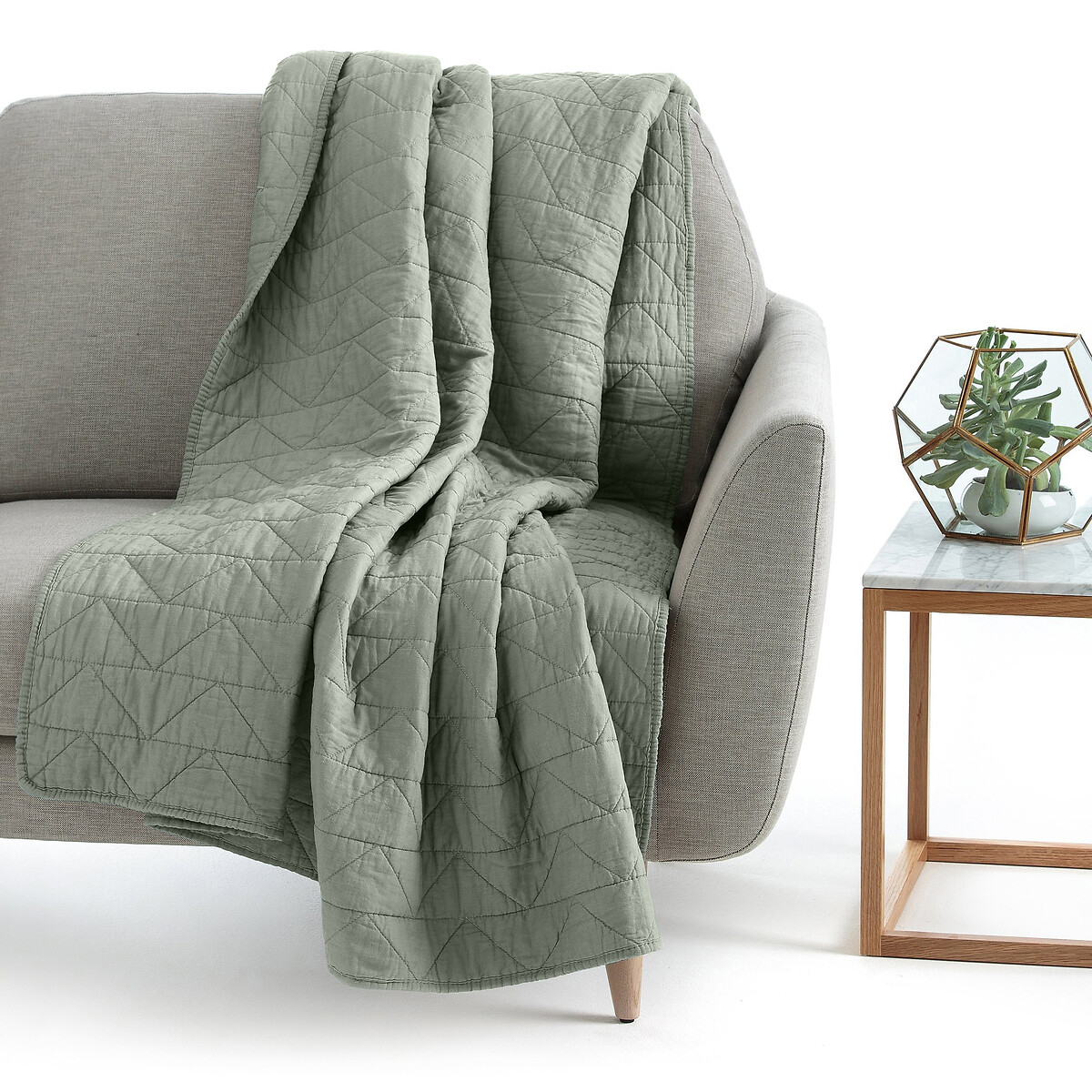 LA REDOUTE INTERIEURS<br>Boutis acolchoados em algodão Cenário Zig Zag