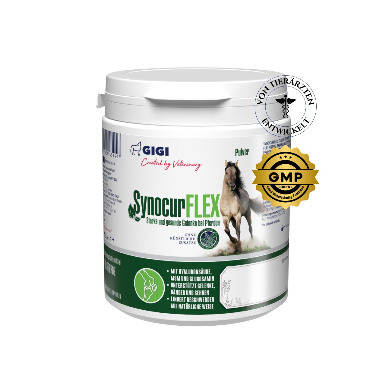 GIGI VET SynocurFlex Gelenke Für Pferde Pulver 450 g