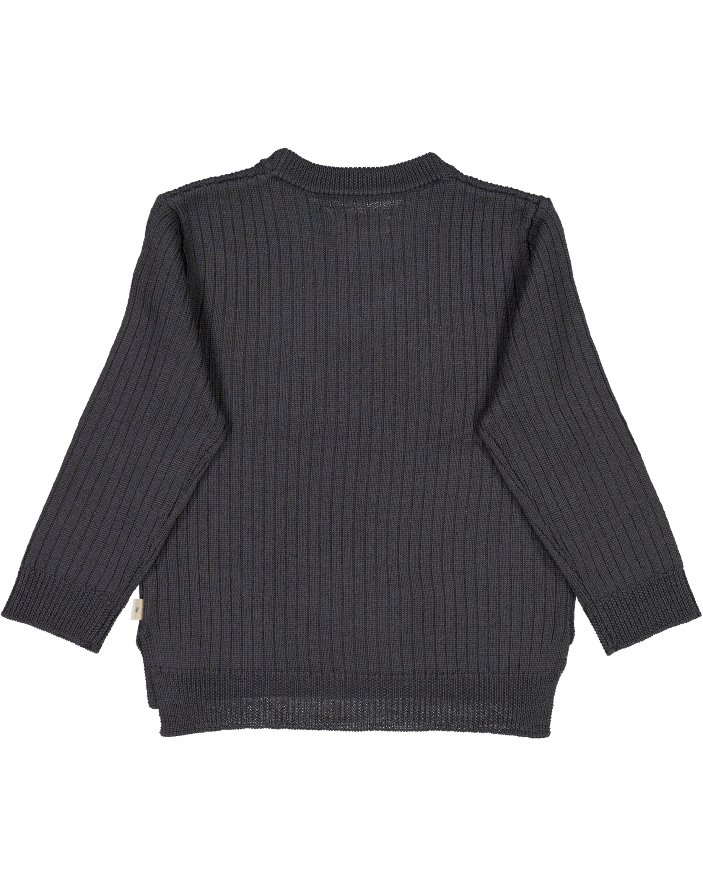 Woll-Strickpullover HARPER in black granite