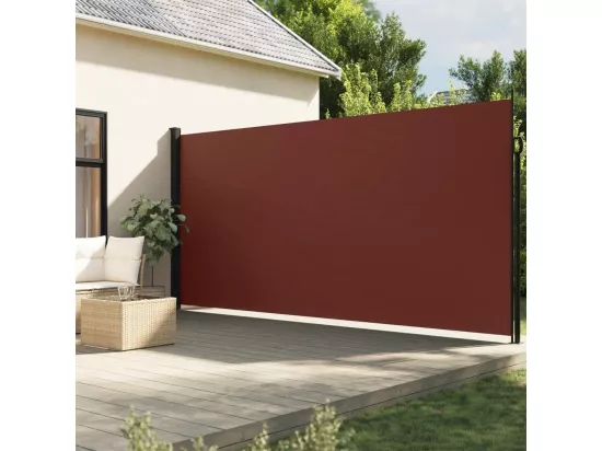 Auvent latéral rétractable marron 220x300 cm
