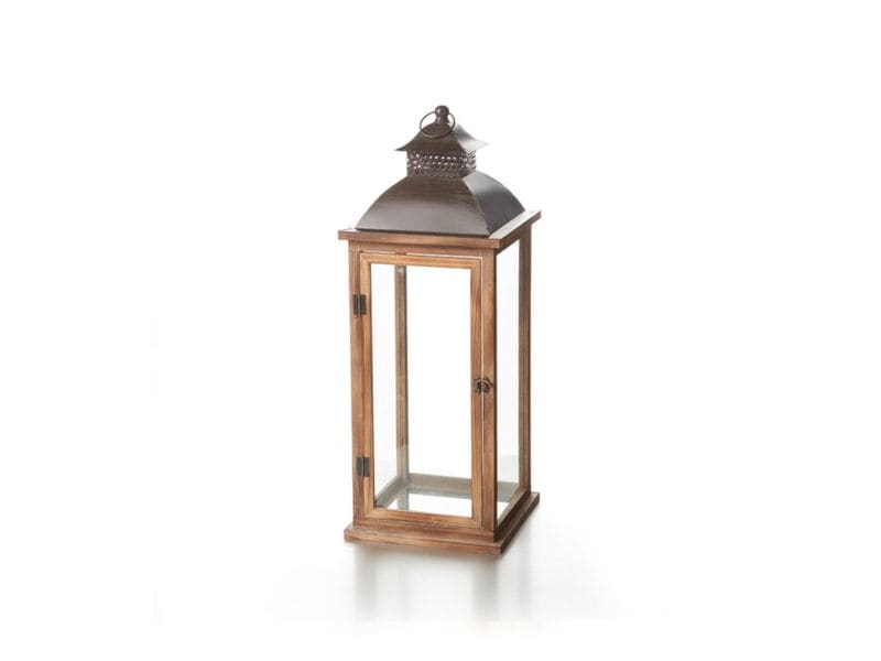 balthasar Laterne Palace 72 cm, Braun Holzlaterne