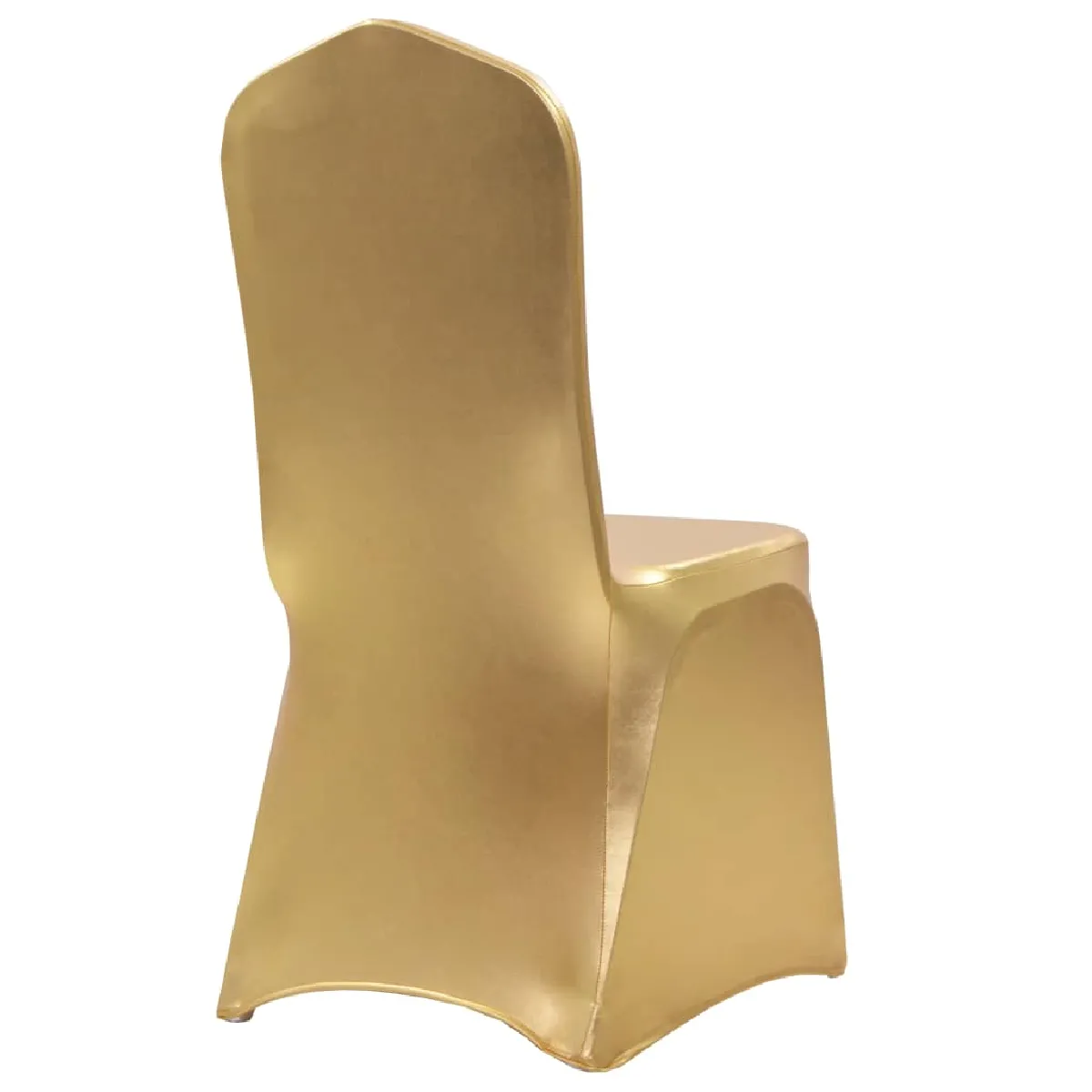 vidaXL Housses de chaise extensibles - Doré