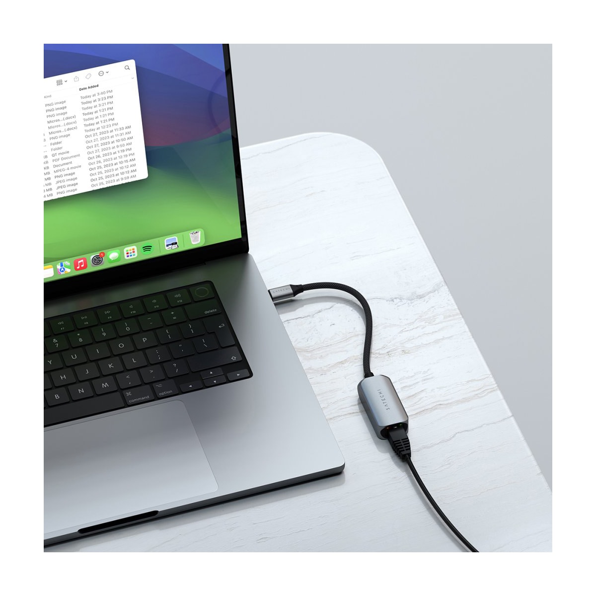 Satechi USB-C - nettverkskabel (grå)