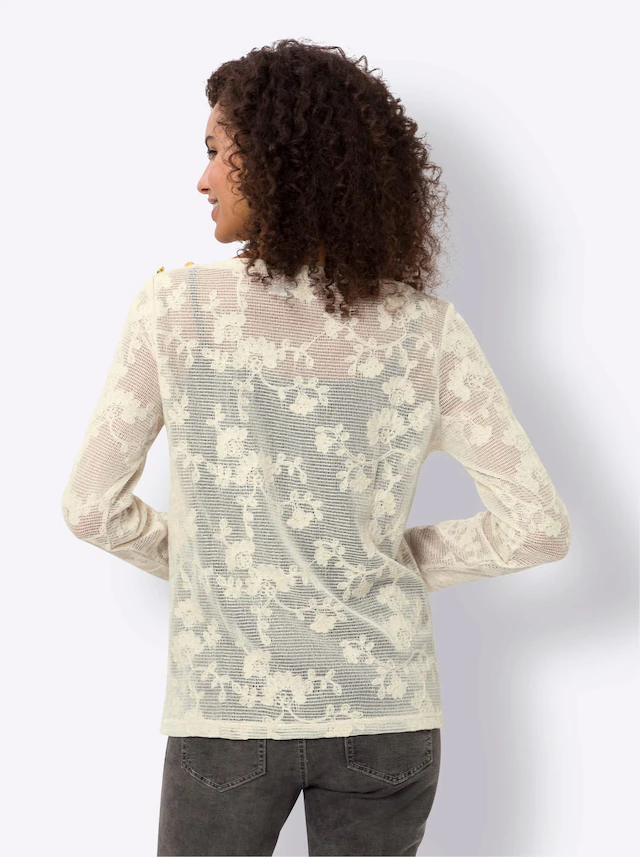 heine Langarmshirt »Spitzenshirt«, 1 Stk.
