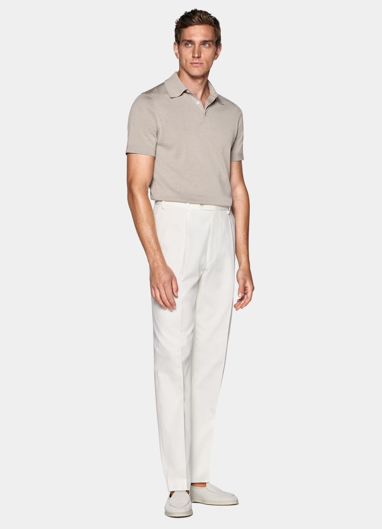 Polo taupe clair