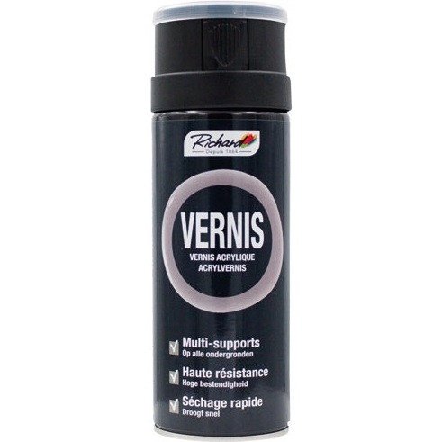 Bombe vernis Multi-supports Brillant 400 ml - Transparent