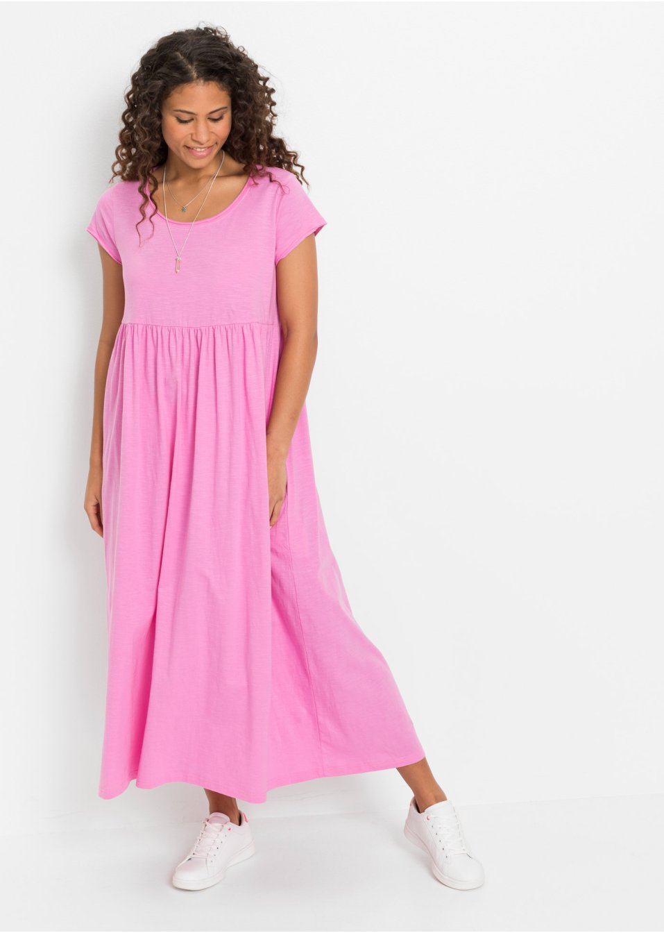 Robe longue en coton