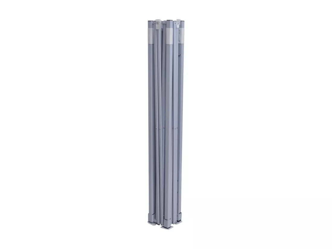 Tente de réception pliable avec 4 parois 2x2 m Acier Anthracite