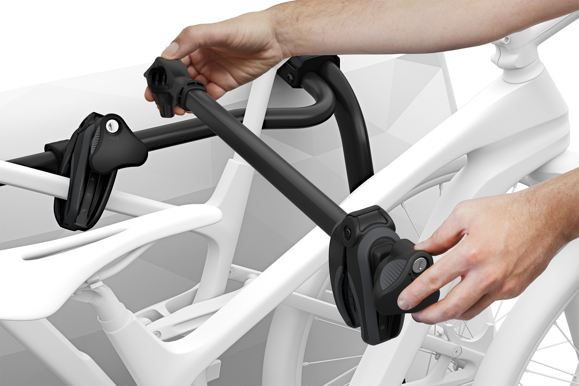 Thule WanderWay Fahrradträger für VW T6 Heckklappe, schwarz
