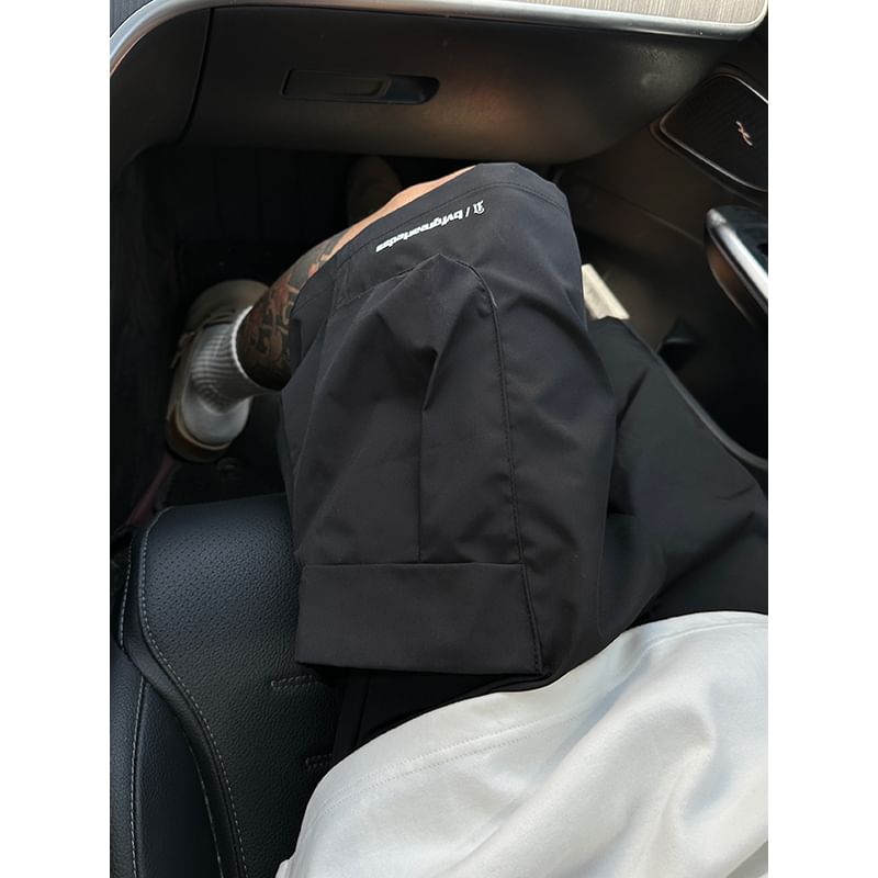 Posive - Effen cargoshorts met trekkoord in de taille