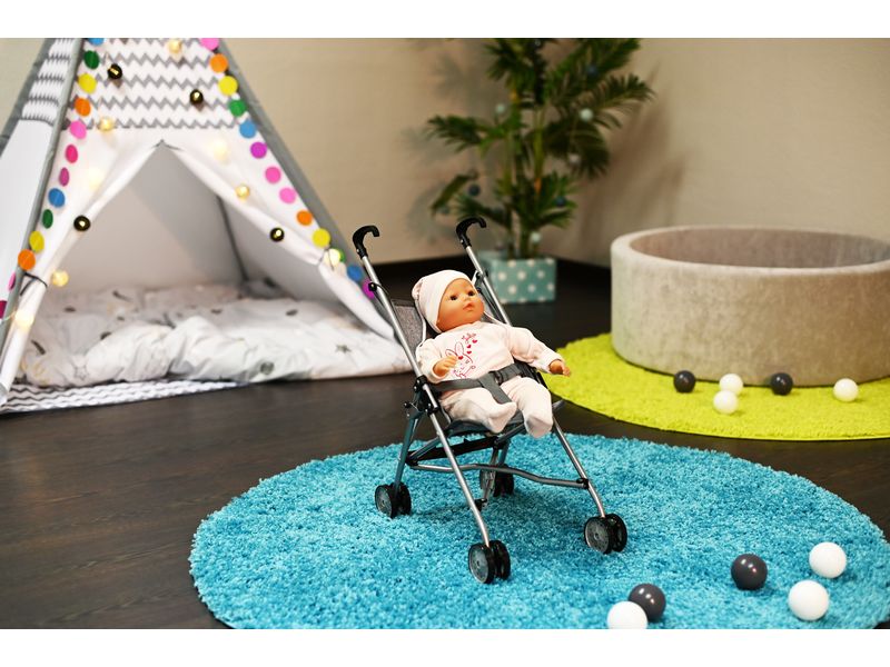 Knorrtoys Puppenbuggy Sim Grau Puppenwagen