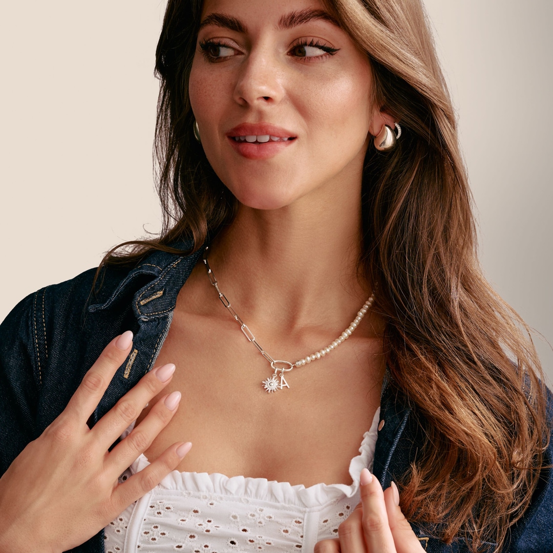 Thomas Sabo Charm-Anhänger Buchstabe A Connect Silber