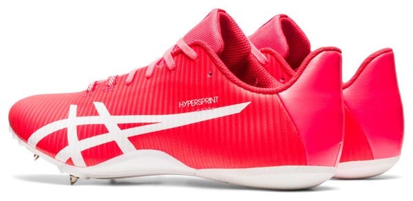 Chaussures Athlétisme Asics Hypersprint 8 Rouge Blanc Unisexe
