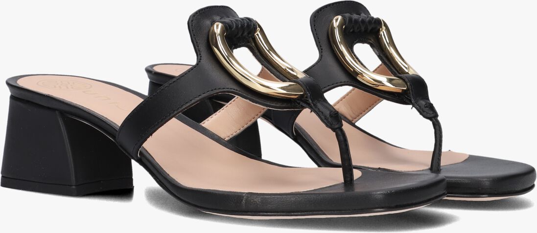 zwarte unisa slippers kien