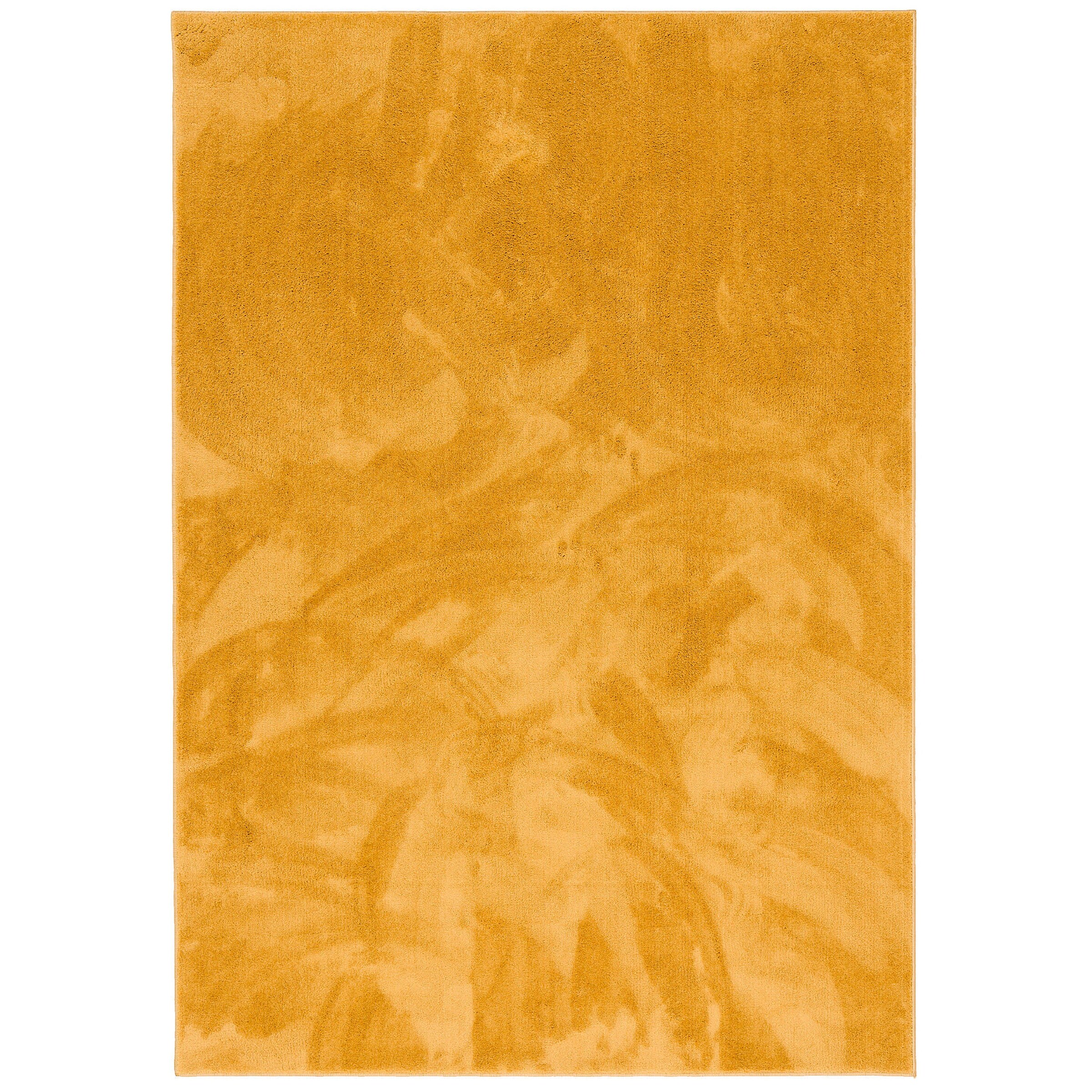 Pergamon Hochflor Langflor Teppich Super Soft Melia Kids Curry - 140x200 cm