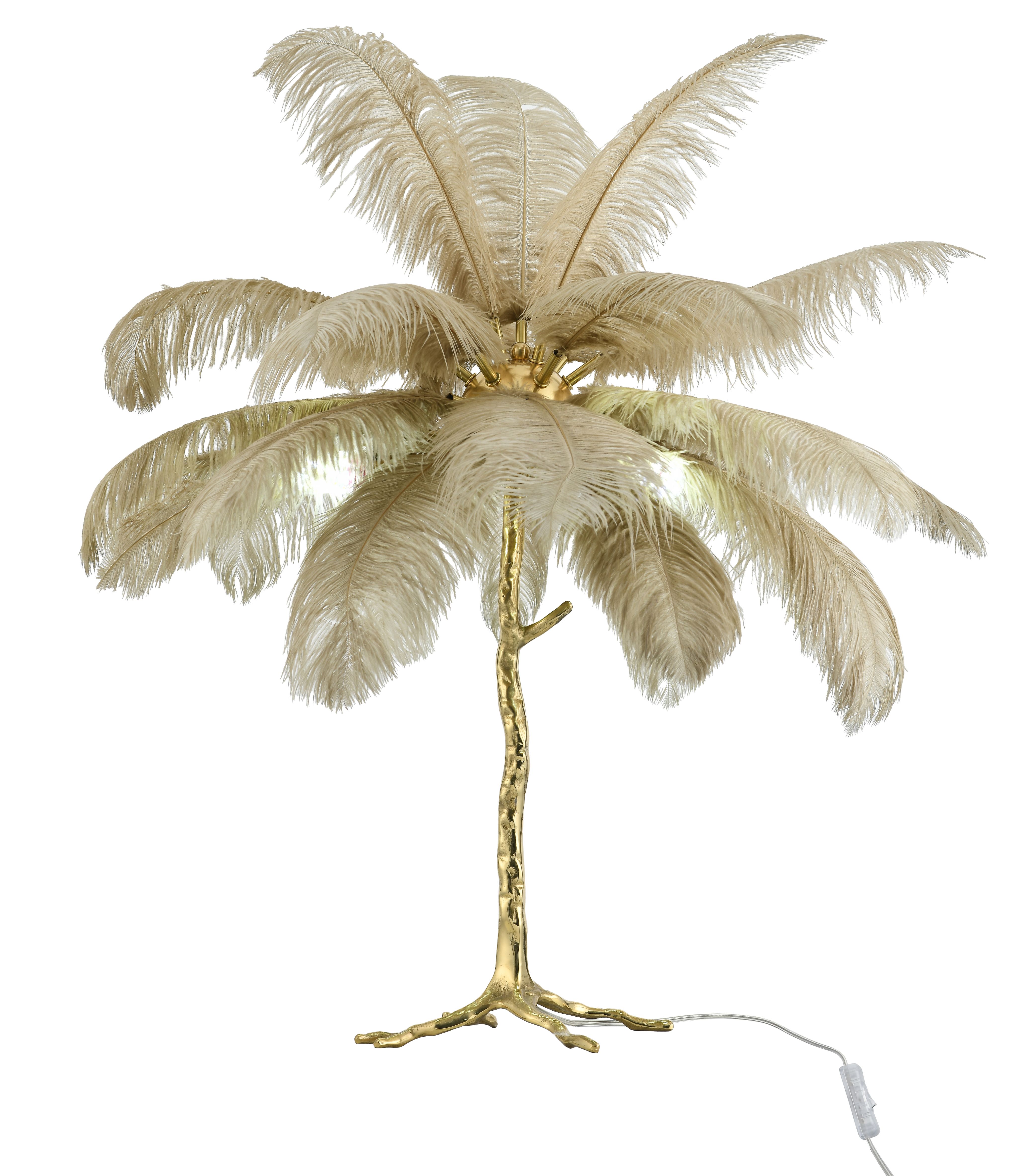 Vloerlamp Beige Struzzo ⌀94  x H80 cm