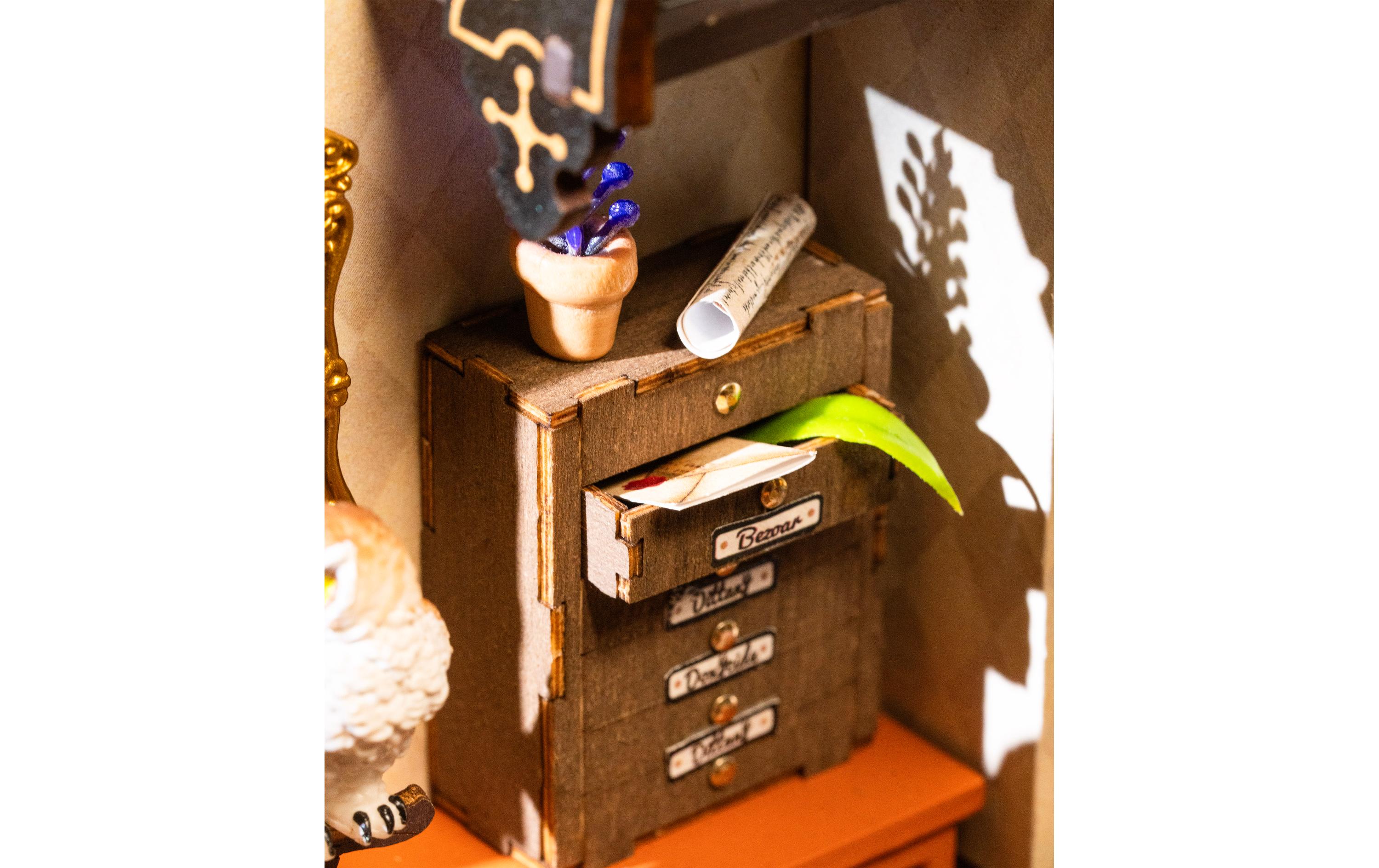 Bausatz The Magic Study 267-teilig3D-Puzzle aus lasergeschnittenen Holzteilen