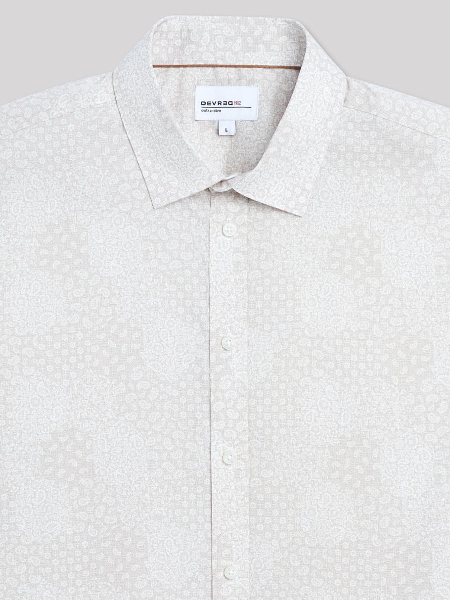 Chemise extra-slim stretch fantaisie