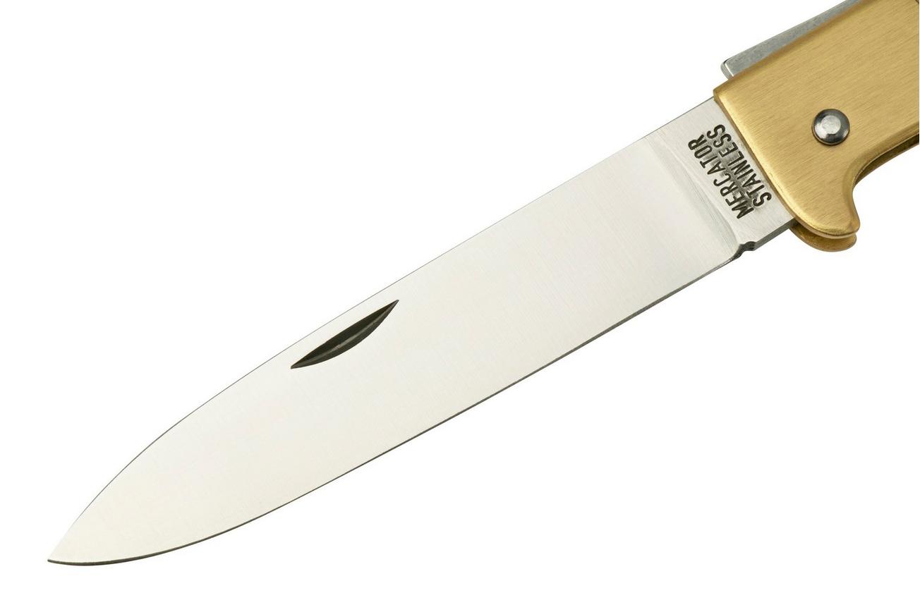 Otter Mercator 10-736 RG R Large Brass Stainless Pocketclip, zakmes