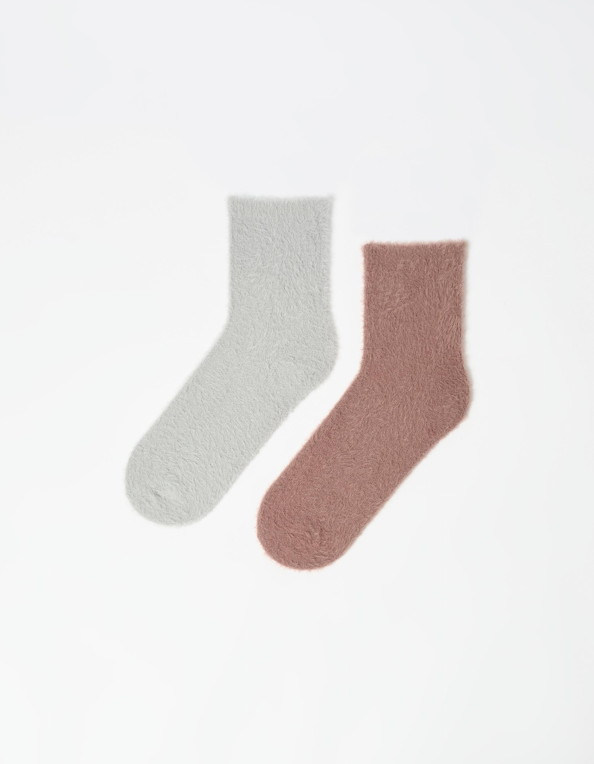 Pack 2 Pares de Meias, Mulher, Rosa Claro