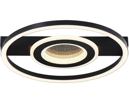 LED plafondlamp 26W 2400 lm 3000 KB 37 cm Queens zwart