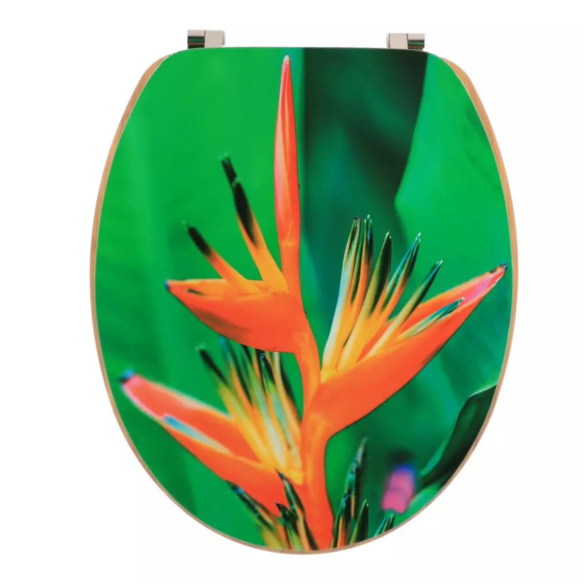 Abattant WC 18 pouces façon Bambou Island Spirit Orange
