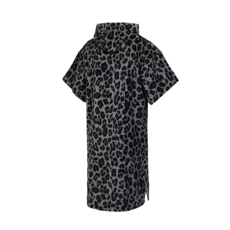 Poncho MYSTIC Velours AOP Black