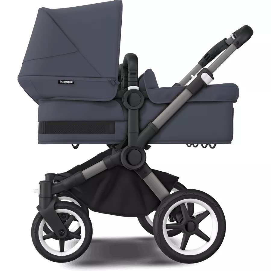 bugaboo Zwillingswagen Donkey 5 Twin Complete GraphiteStormy Blue