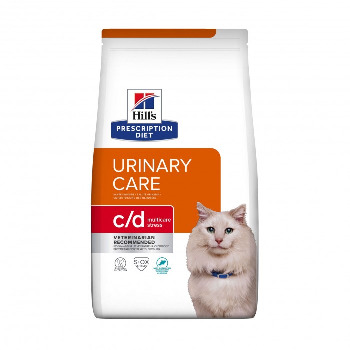 HILL'S Prescription Diet c/d Urinary Care Multicare Stress au Poisson - Croquettes pour chat