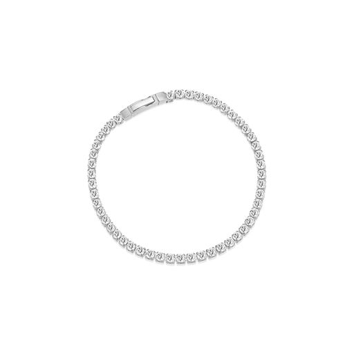 Sif Jakobs Jewellery Ellera Grande Armbånd, Sølv/Hvid, 19 cm