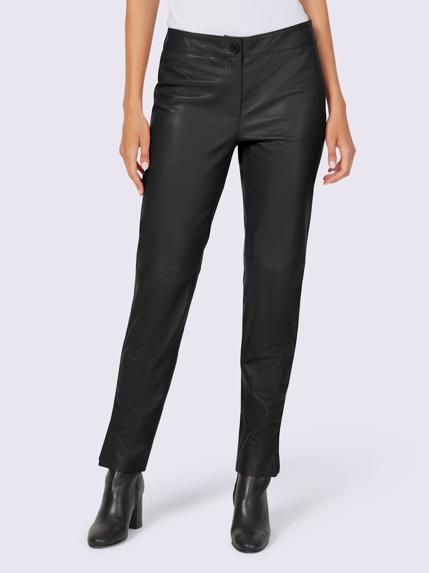 Pantalon en cuir cuir agneau nappa