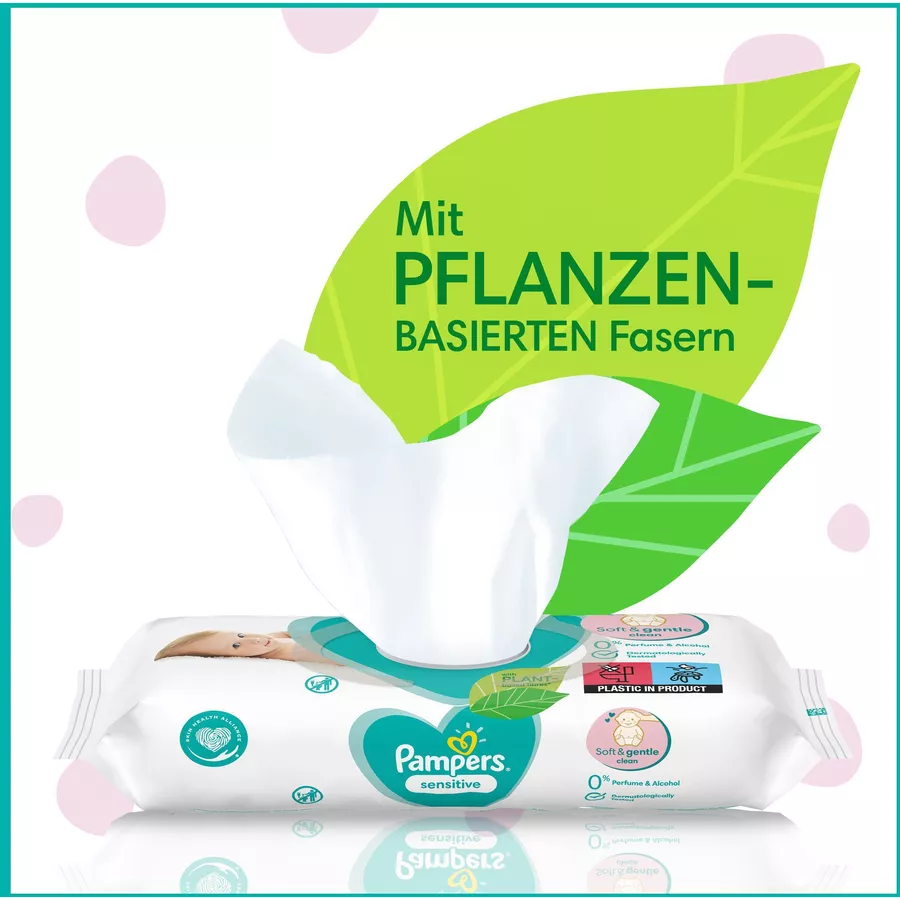 Pampers Feuchttücher Sensitive 1200 Tücher (15 x 80 Stk)