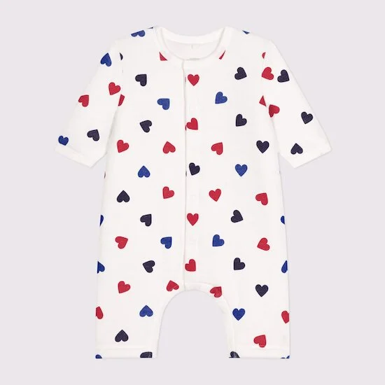 Combinaison longue ouatinée en coton   Marshmallow        de               Petit Bateau