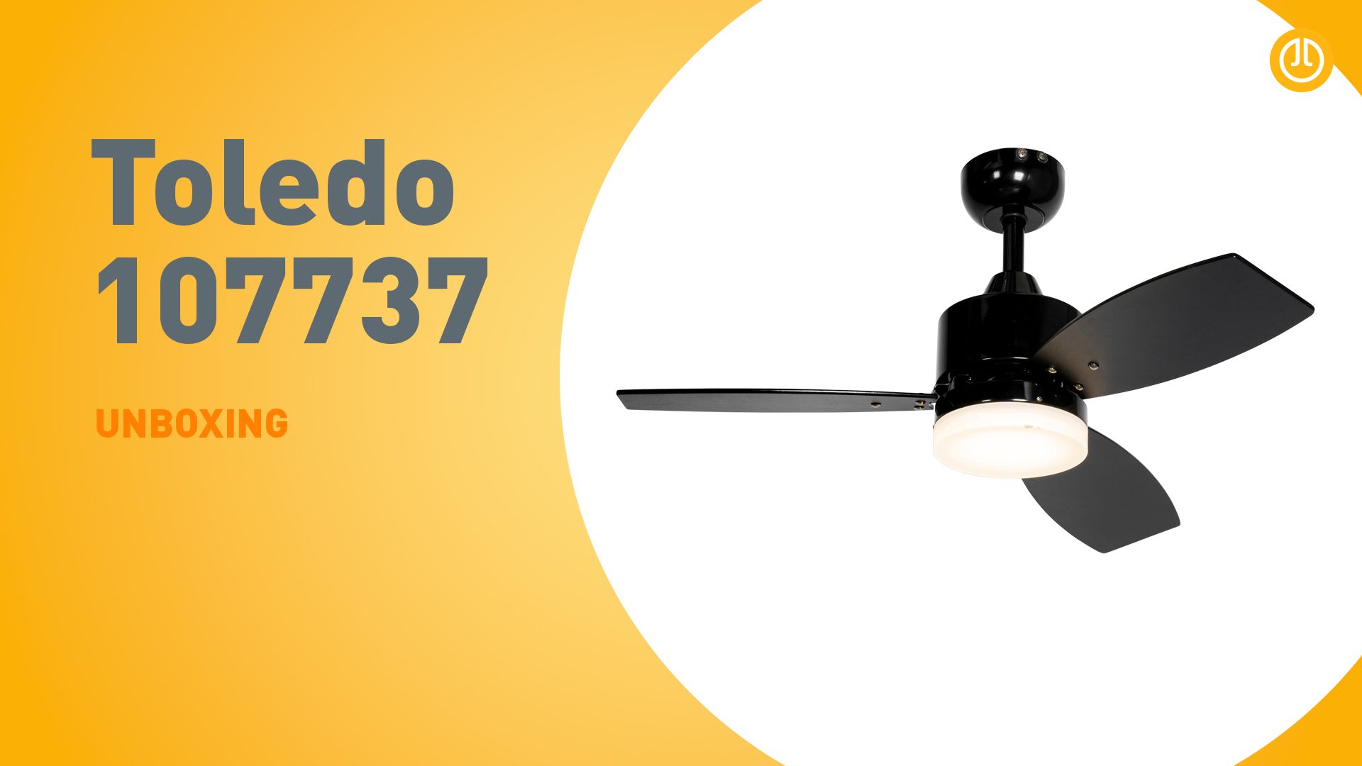 Plafondventilator voor buiten zwart 91.3cm incl. LED dimbaar met afstandsbediening IP44 - Toledo