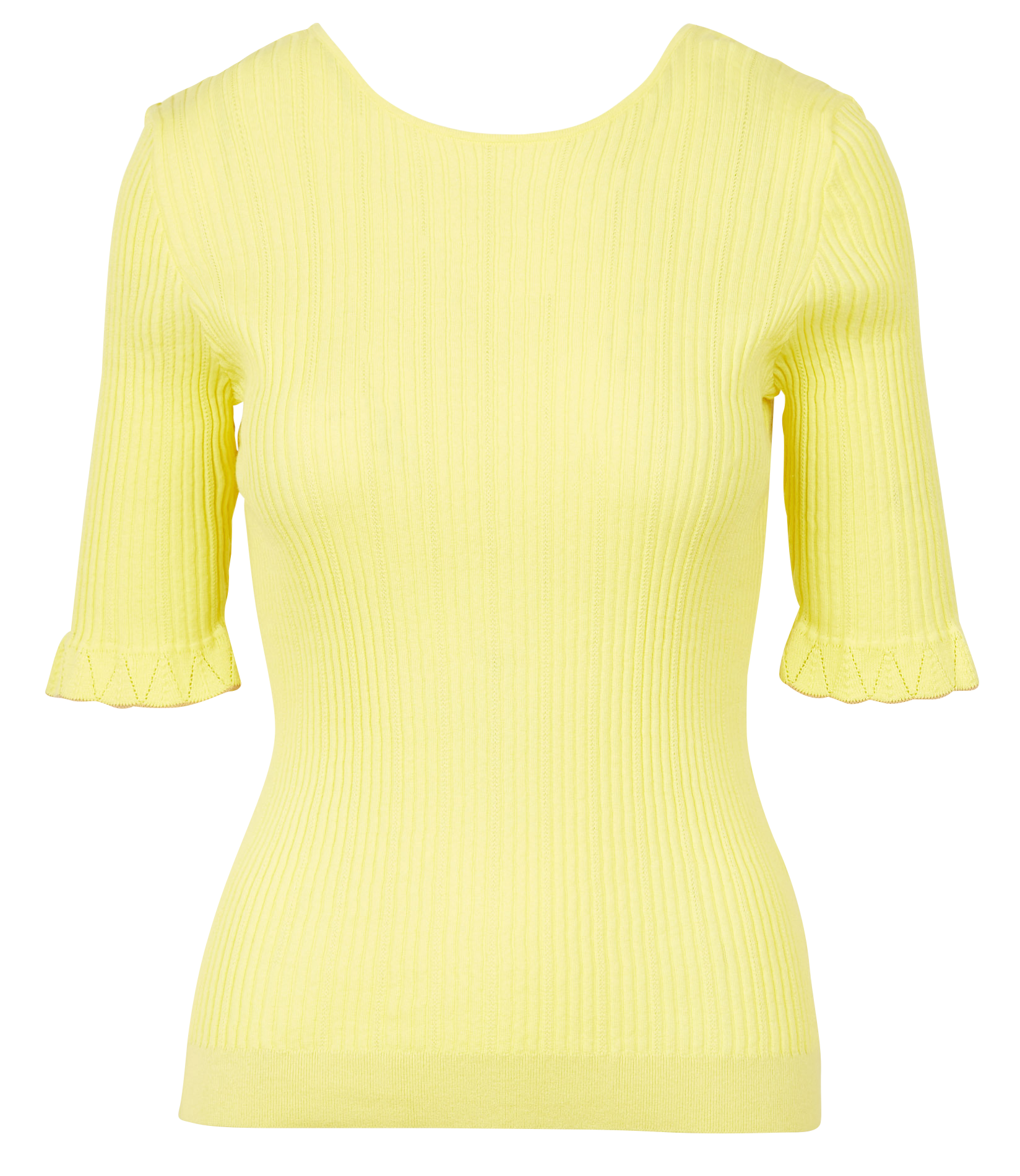 Pull col rond moulant | Vert