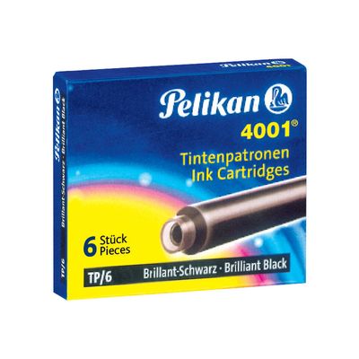 Pelikan 4001 TP/6 - 6 cartouches d'encre - bleu royal