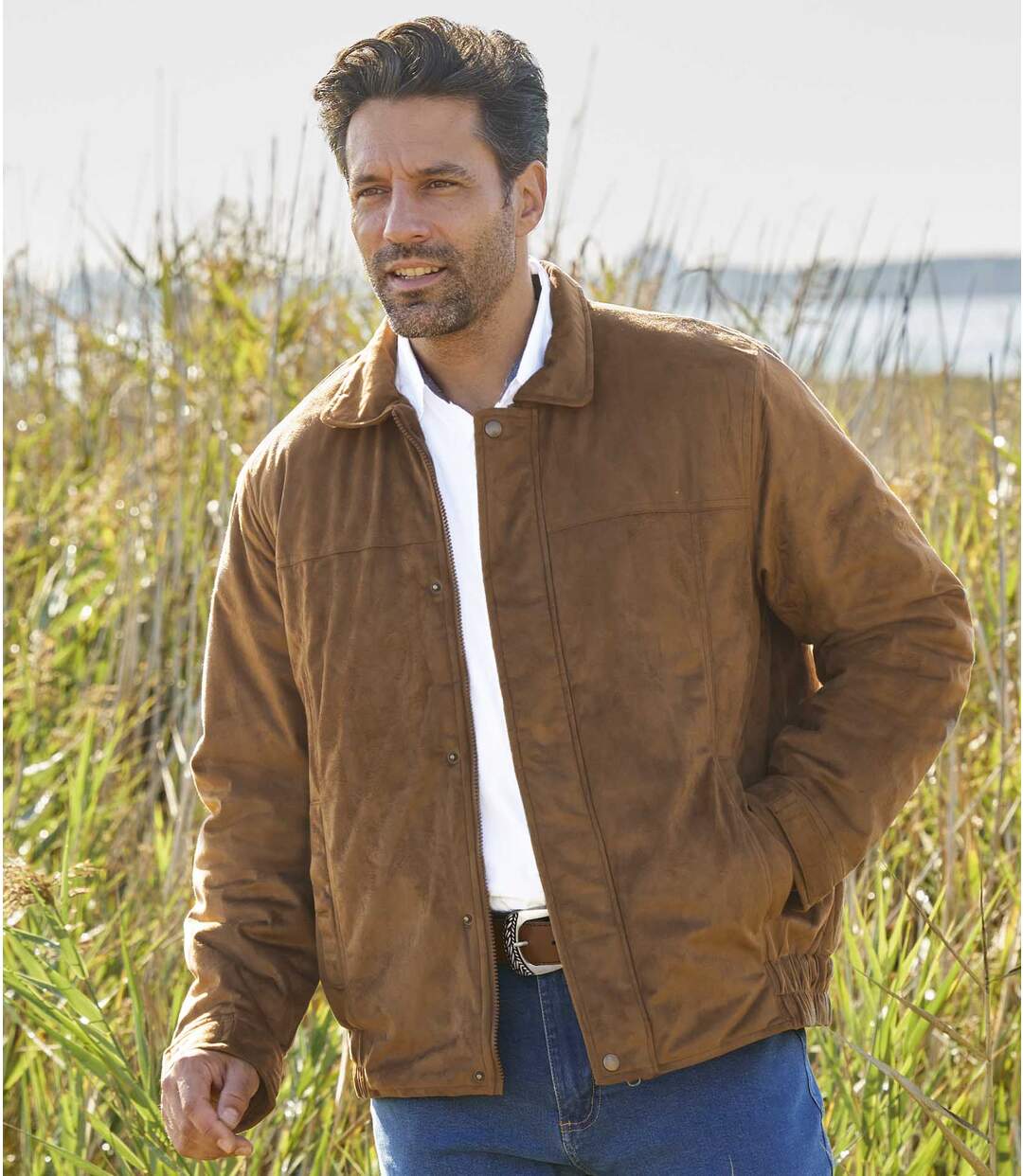 Blouson Suédine Matelassé