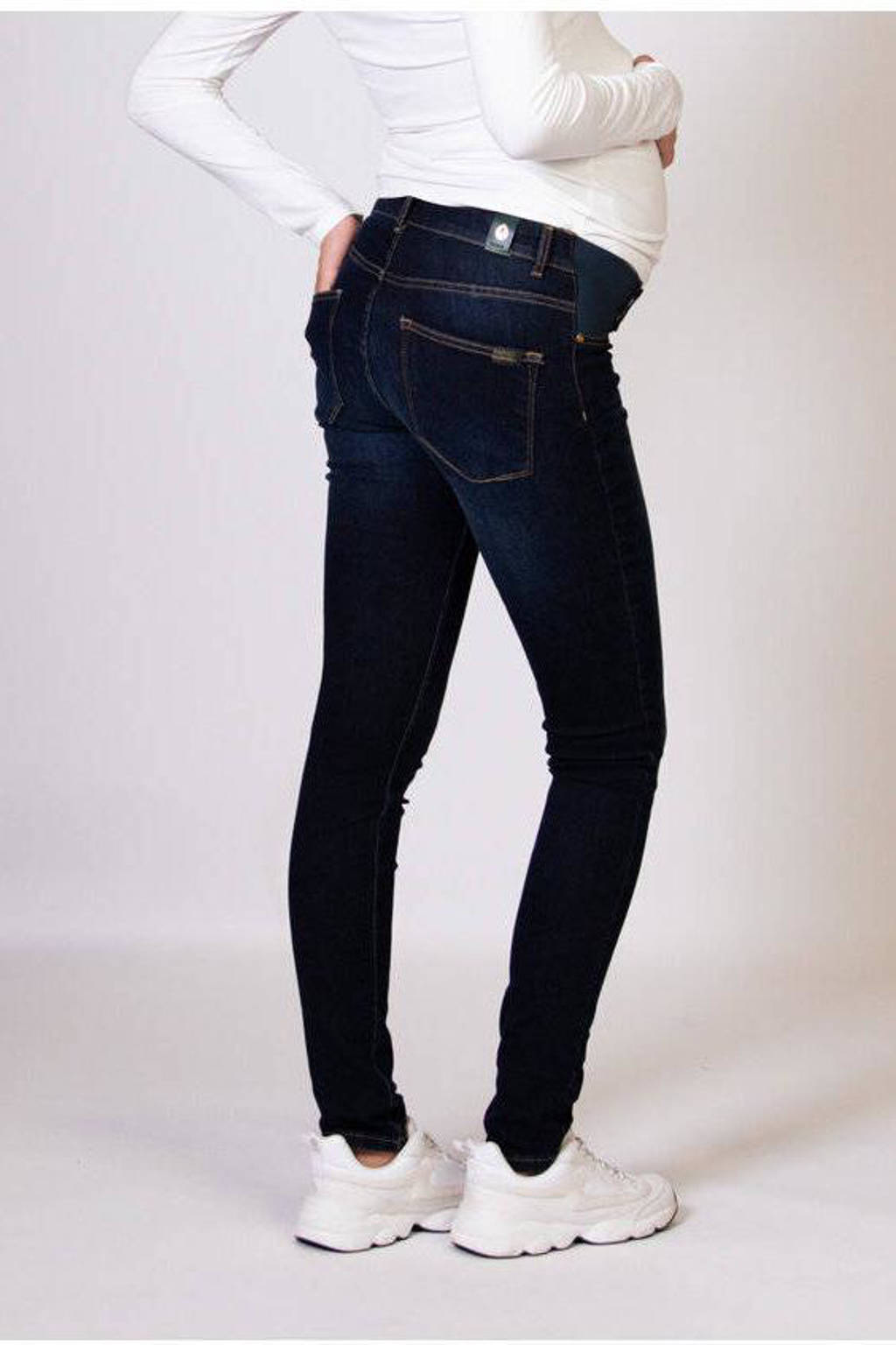 LOVE2WAIT low waist zwangerschaps skinny jeans dark wash