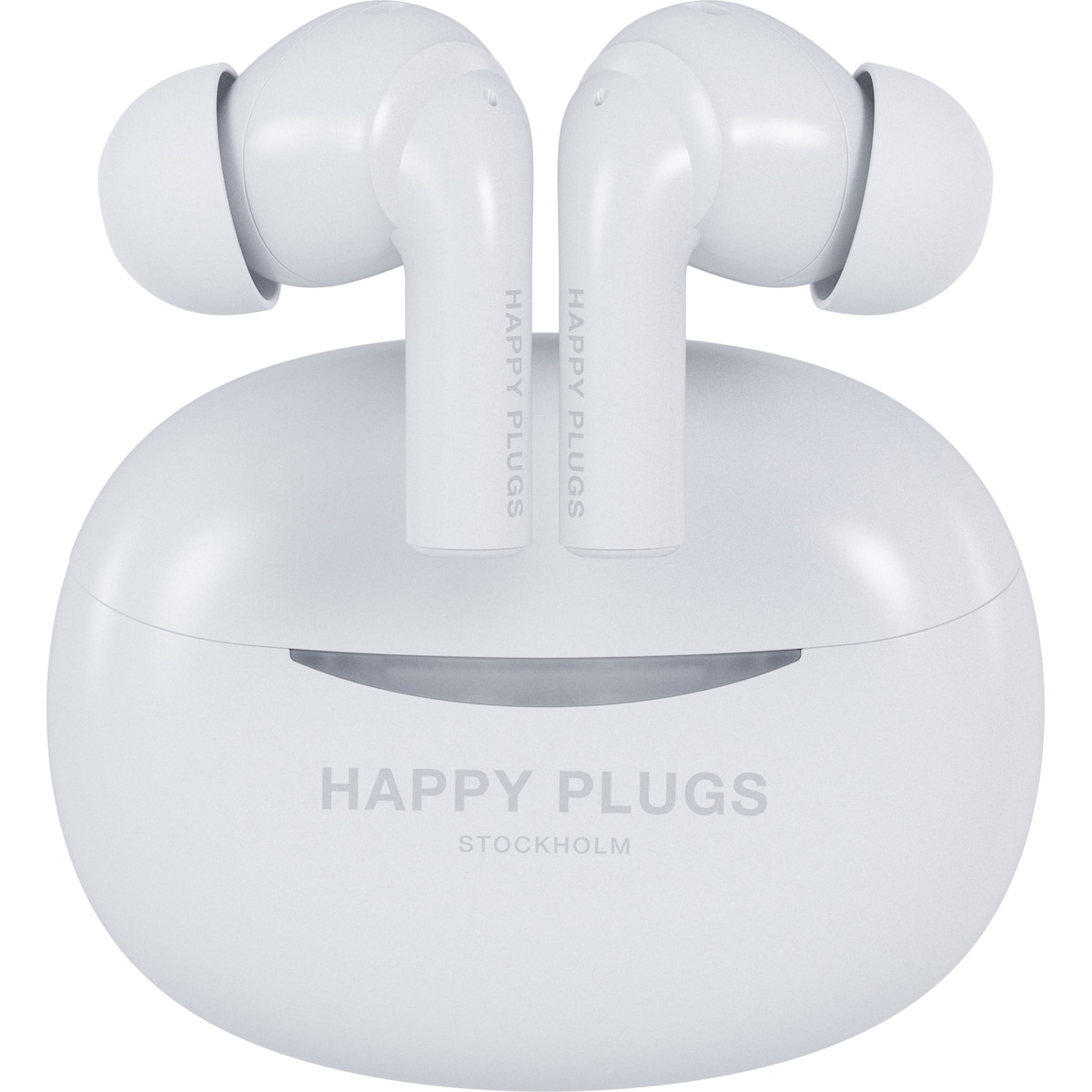 Happy Plugs Joy Pro helt trådløse in-ear hodetelefoner (hvit)